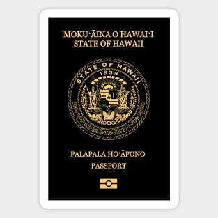 Hawaii passport Magnet